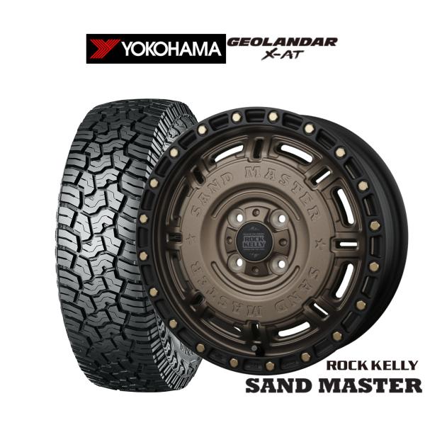 サマータイヤ ホイール4本セット BADX ロックケリー ROCK KELLY SAND MASTER(サンドマスター) ヨコハマ GEOLANDAR ジオラン