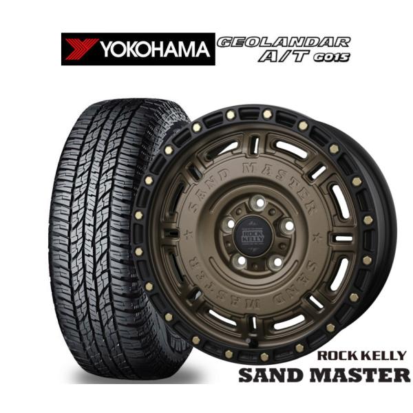 サマータイヤ ホイール4本セット BADX ロックケリー ROCK KELLY SAND MASTER(サンドマスター) ヨコハマ GEOLANDAR ジオラン