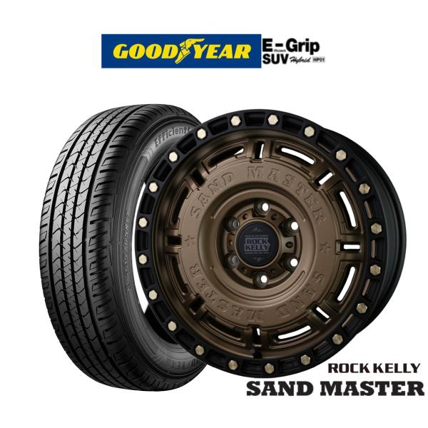 サマータイヤ ホイール4本セット BADX ロックケリー ROCK KELLY SAND MASTER(サンドマスター) グッドイヤー エフィシエント グリップ