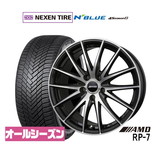 サマータイヤ ホイール4本セット BADX AMD RP-7 NEXEN ネクセン N blue 4Season2 (オールシーズン) 205/60R16