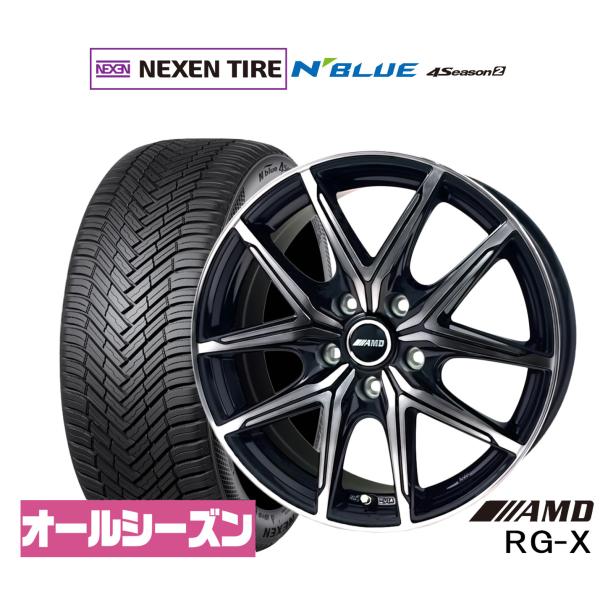 サマータイヤ ホイール4本セット BADX AMD RG-X NEXEN ネクセン N blue 4Season2 (オールシーズン) 215/50R17