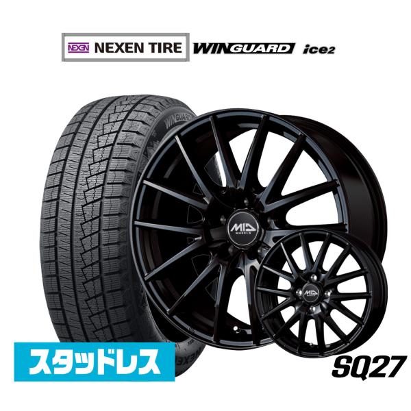 NEXEN ネクセン WINGUARD ウインガード ice 2 195/65R15 スタッドレスタイヤ ホイール4本セット MID ホイールズ SQ27