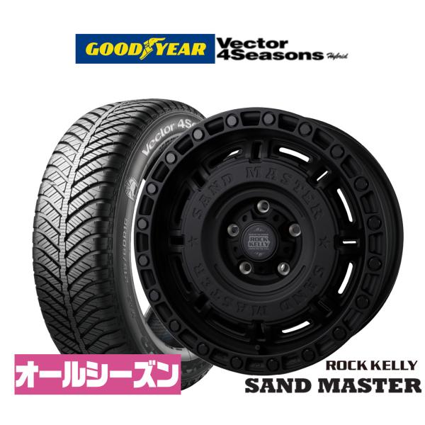 サマータイヤ ホイール4本セット BADX ロックケリー ROCK KELLY SAND MASTER(サンドマスター) グッドイヤー VECTOR ベクター 