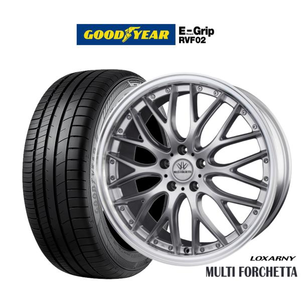 サマータイヤ ホイール4本セット BADX ロクサーニ マルチフォルケッタ グッドイヤー エフィシエント グリップ RVF02 215/45R18