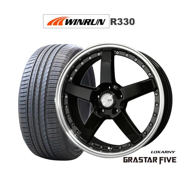 サマータイヤ ホイール4本セット BADX ロクサーニ グラスターファイブ WINRUN ウインラン R330 225/40R19