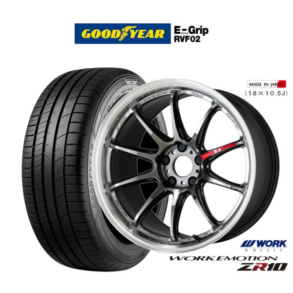 サマータイヤ ホイール4本セット ワーク エモーション ZR10 グッドイヤー エフィシエント グリップ RVF02 225/45R18