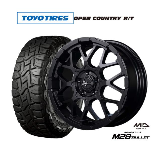 225/60r18 OPCOUNTRY R/T MID M28 BULLET4本 マルカサービス オフロードタイヤ ホイール4本セット MID ナイトロ