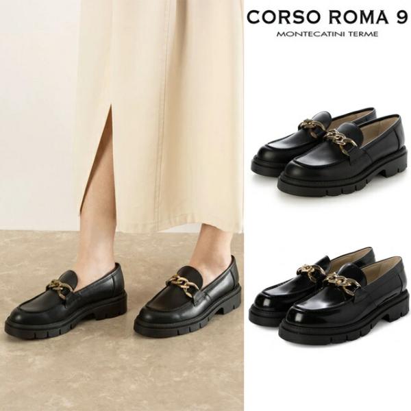 CORSO ROMA,9 ROMA 9 コルソローマ ノーヴェ 厚底ローファー