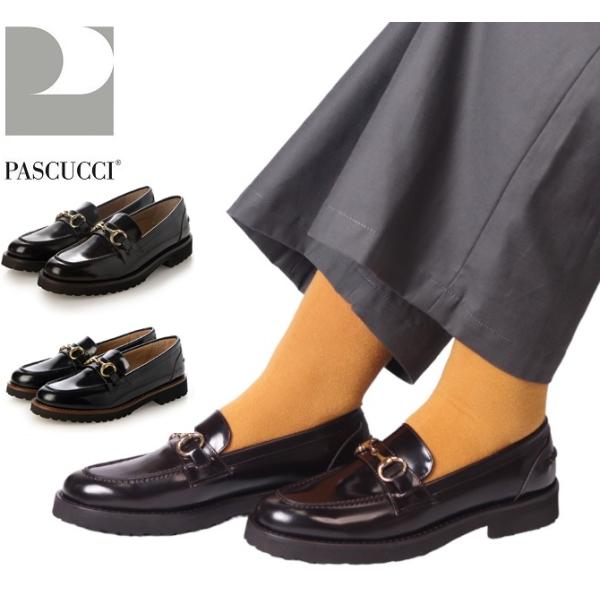 PASCUCCI パスクッチ ローファー レディース シューズ レザー PASCUCCI パスクッチ ローファー レディース シューズ レザー