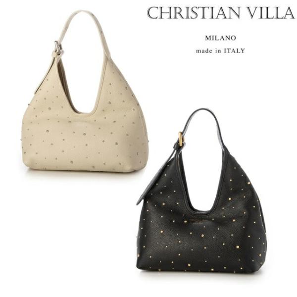 CHRISTIAN VILLA クリスチャンヴィラ スタッズ ハンド バッグ 肩掛け 