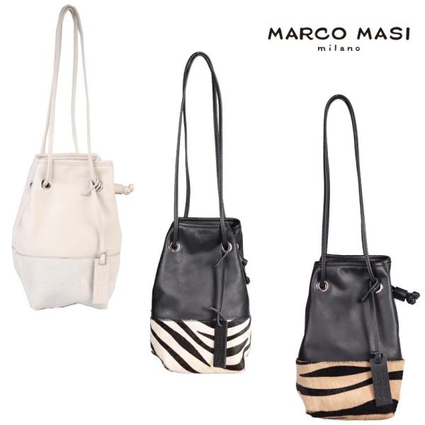 Marco Masi マルコマージ 巾着 バッグ 2way ショルダーバッグ ゼブラ