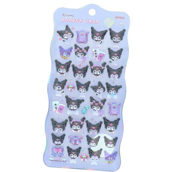 シール ボンボンドロップシール churukira サンリオキャラクターズ クロミ KUROMI S8815488 サンスター文具 2026年10月 女の子 かわいい クリア 正規品 ボンドロ