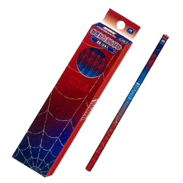 MARVEL マーベル スパイダーマン かきかた鉛筆 2B（銀軸