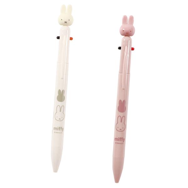 ミッフィー Miffy フェイスシリーズ 3色ボールペン 0.7ｍｍ EB531WH EB531PK クツワ 2026年9月 うさこちゃん 女の子 かわいい おしゃれ 文房具 筆記用具