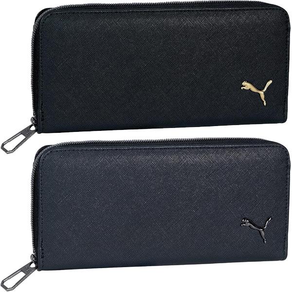 PUMA プーマ ロングウォレット 長財布 PM619BK/ブラック PM619NB/ネイビー クツワ 2026年10月 男の子 かっこいい シンプル 無地