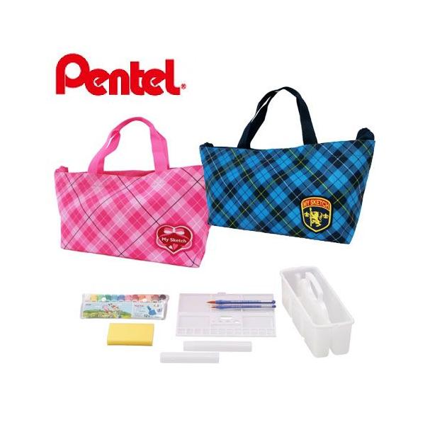 絵の具セット 水彩セット 小学校 ぺんてる チェック柄スケッチセット My Sketch ピンク 女の子 Zst26 P Buyee Buyee Jasa Perwakilan Pembelian Barang Online Di Jepang