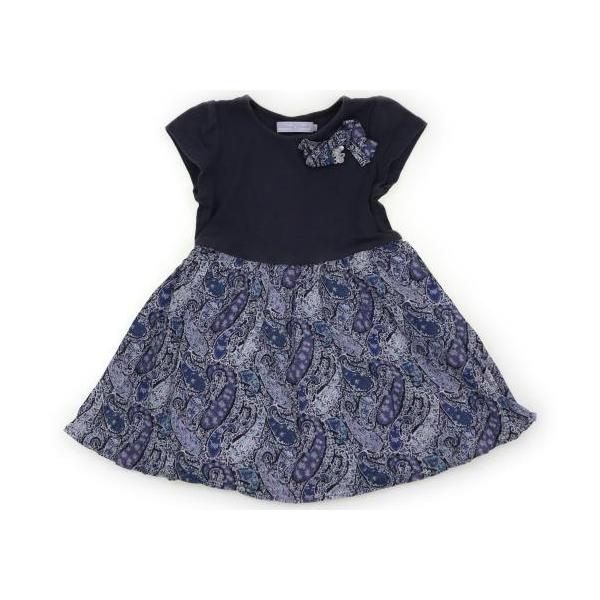 タルティーヌエショコラ ワンピース 120 Tartine et Chocolat ワンピース120 日本製 チュール刺PS4