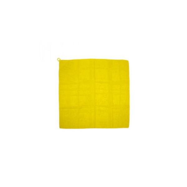 自由な表現ができる大きなカラースカーフです。指を入れるループ付です。