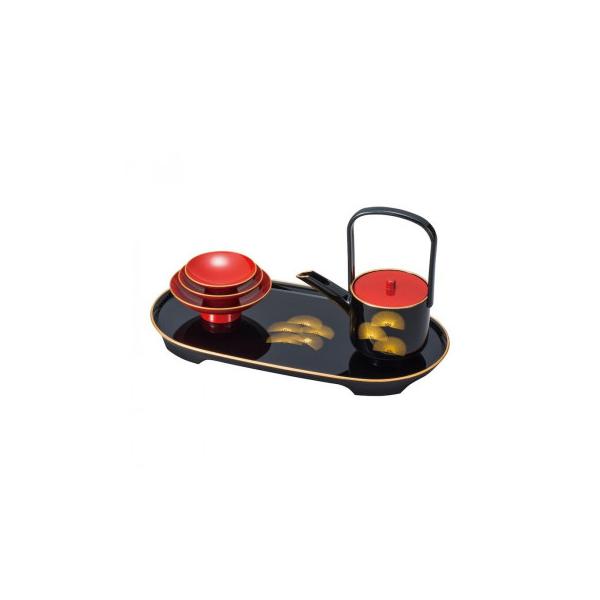 まえじゅう漆器 屠蘇器 松 6L-041