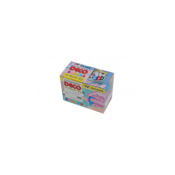 ニッカー絵具　マーブリングデコ　10mlx6色セット　パステルカラーN　MD-6PN