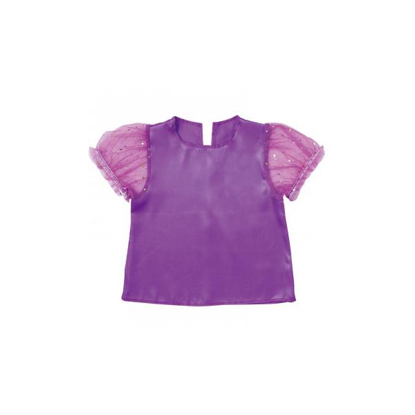 袖部分がレースのパフスリーブシャツです。カラフルなベースなので、バリエーション豊富な衣装作りができます。演技やダンスなどの衣装に。サテン生地で、肌触りが良く、光沢のある素材です。