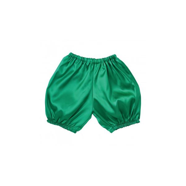 ふくらみがかわいい、かぼちゃパンツです。ウエストも裾もゴム仕様なので、はきやすい。カラフルなベースなので、バリエーション豊富な衣装作りができます。演技やダンスなどの衣装に。サテン生地で、肌触りが良く、光沢のある素材です。