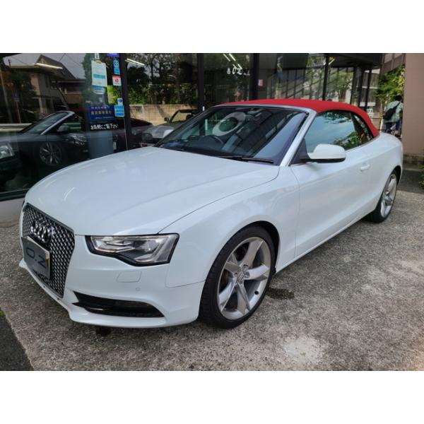 A5カブリオレ 2.0 TFSI クワトロ 4WD 黒革　純正ナビ　バックカメラ　19AW