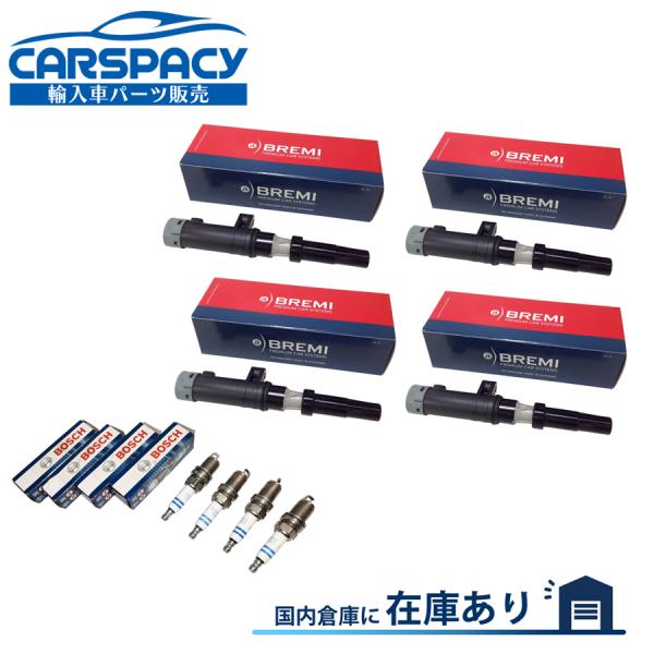 互換品 正規品 新品即納BREMI製 7700107177 ルノー メガーヌ III KZ BZ イグニッションコイル スパークプラグ 4本SET 820038