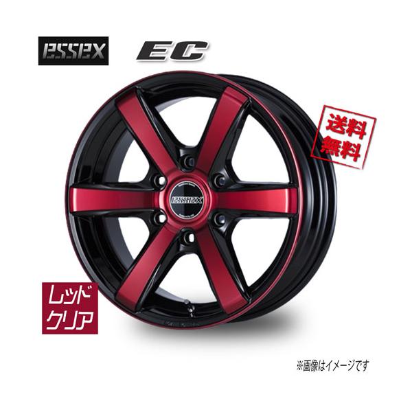 ❗️【美品】【送料込】❗️ESSEX EC-17 ESSEX EC レッドクリア 17インチ 6H139.7 6.5J+38 1本 106.2 業販4本