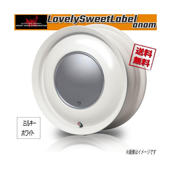 ホイール新品 4本セット HEART VOICE LovelySweetLabel anam ミルキー