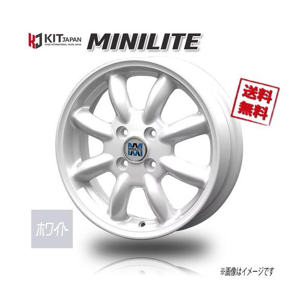 大人気のMINILITE 14インチ後期タイプ 4本　ホワイト塗装仕上げで綺麗 大人気のMINILITE 14インチ後期タイプ 4本ホワイト塗装仕上げで綺麗