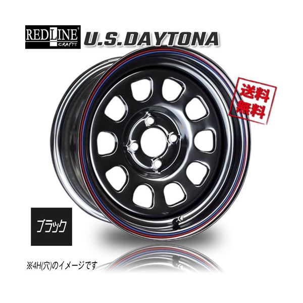 RED LINE CRAFTS USデイトナ ブラック 16インチ 5H114.3 7J+30 4本 業