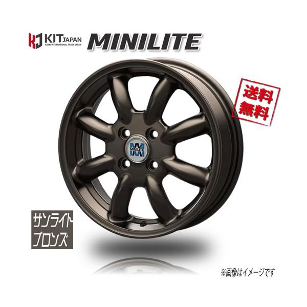KOSEI ミニライト サンライトブロンズ MINILITE 15インチ 4H100 4.5J+