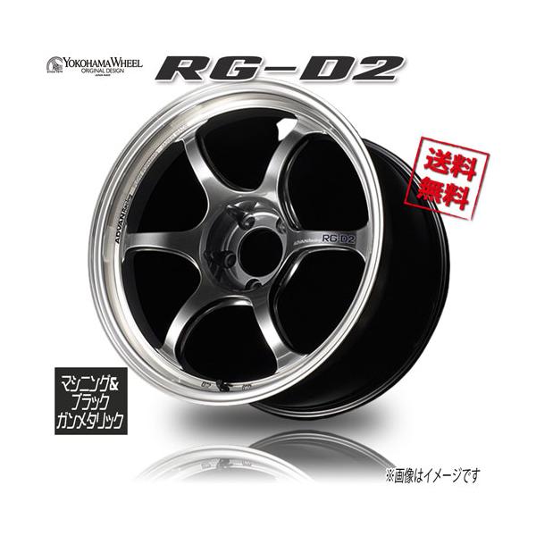 タイヤ・ホイール ADVAN Racing RG-D2 Advan Racing RG-D2 4x100 16x5.5+38 Machining & Black