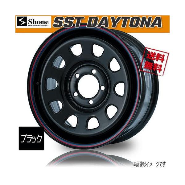 デイトナ 16in 215/70R/PCD114.3 SHONE SST DAYTONA デイトナ ブラック レッドブルーライン FR60