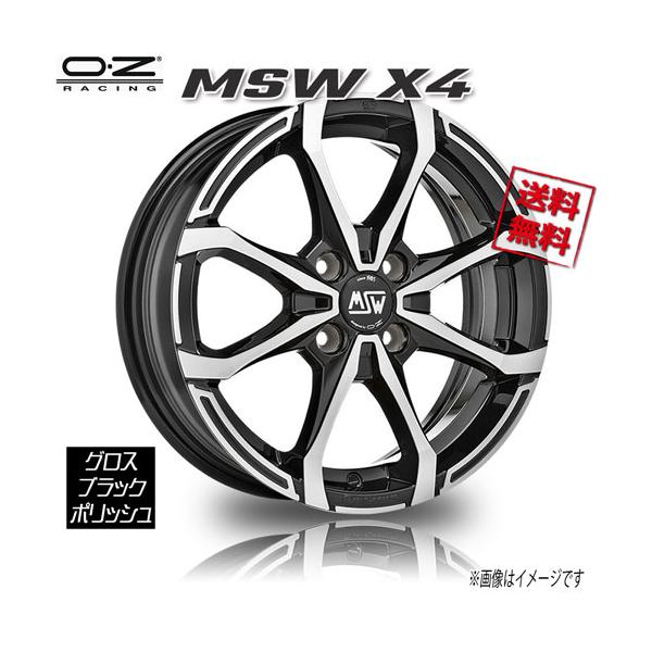 OZ Racing OZレーシング OZ MSW X4 グロスブラックポリッシュ 15インチ