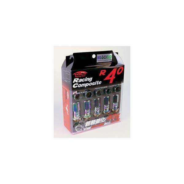 日本製 レーシングコンポジットR40/20個入り/BRZ/スバル/M12×P1.25/ナットset/ロック無し/ネオクロ/RC03N