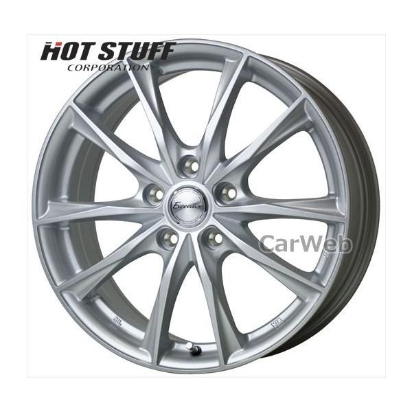 [ホイール1本(単品)] Exceeder E06 18インチ×8.0J PCD：114.3 穴数：5 インセット：42 メタルシルバー HOT STUFF