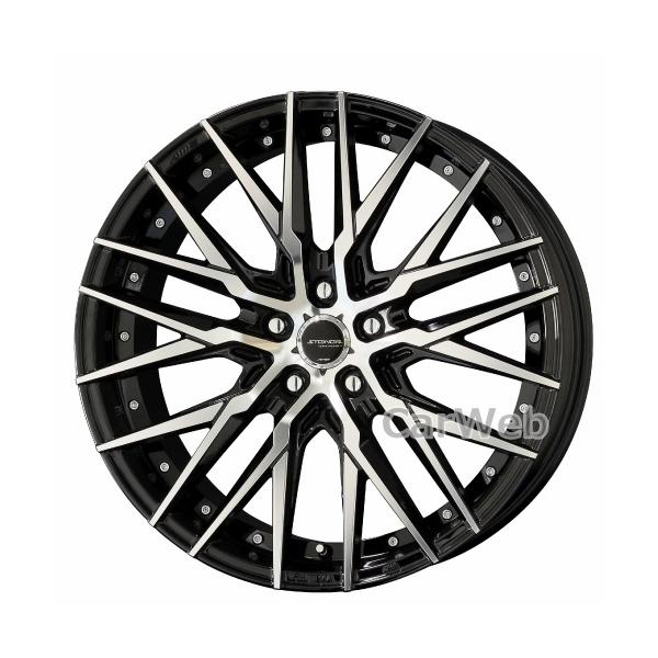 [ホイール1本(単品)] / KYOHO STEINER CVX / 18インチ×8.0J PCD：114.3 穴数：5 インセット：38 / ブラックポリッシ