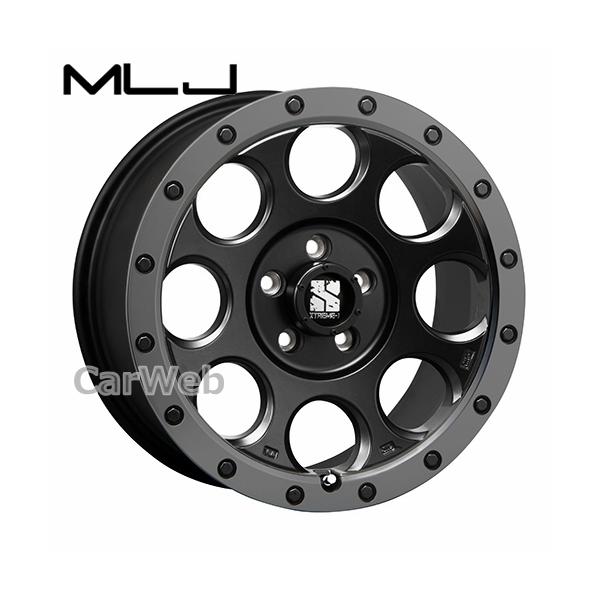 [ホイールのみ単品4本セット] MLJ XTREME-J XJ03 18インチ×8.0J PCD：114.3 穴数：5 インセット：40 フラットブラック/スモ