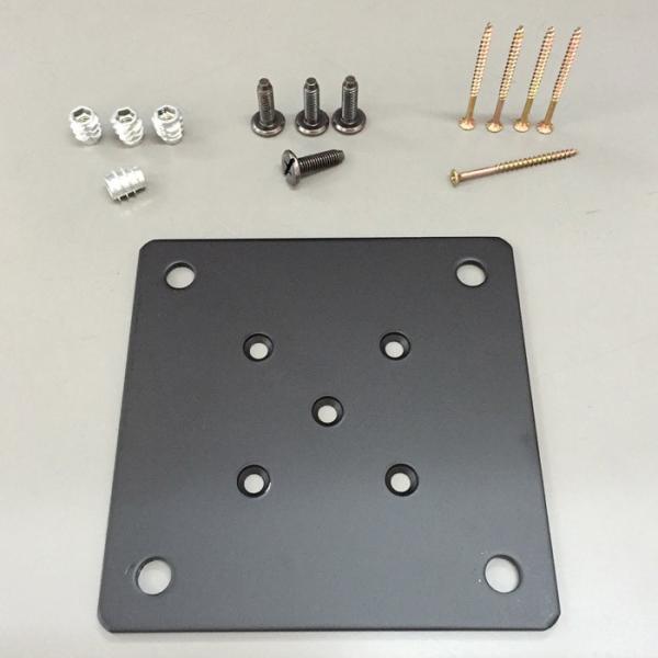 テーブル脚取付用のプレートセットをご用意しました。150mmプレートセットは、プレートの中央に角脚を取り付けるタイプです。90角までの角脚に対応できます。※脚１本分単位でのご注文となります。脚４本分ご必要な場合は、４セットご注文ください。■...