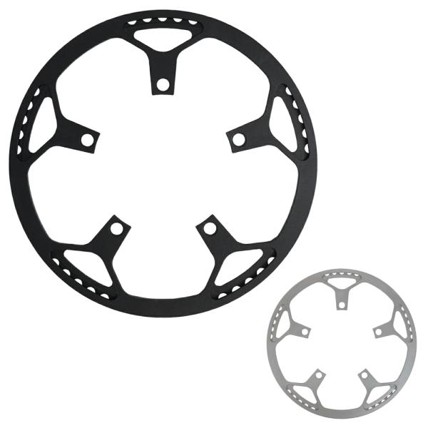 パワーツール　60T チェーンリングSuginoバッシュガードつき チェーンリング 60T バッシュガード一体型 BCD130mm 大型 軽量