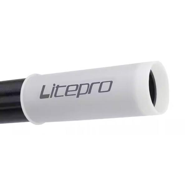 Litepro シートポスト 保護カバー ホワイト 33.9 シム スリーブ 樹脂