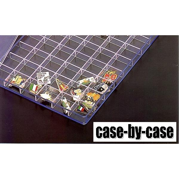 ≪日本製≫ ■case-by-case■ ピンズ pins ピンバッチ ピンバッジ クリアー コレクションケース 60マスタイプ クリアカバー蓋付
