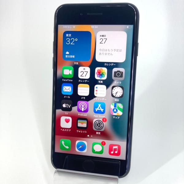 中古品 - iPhone SE 第2世代 (SE2) ブラック 64 GB ジャンク品 - 国内