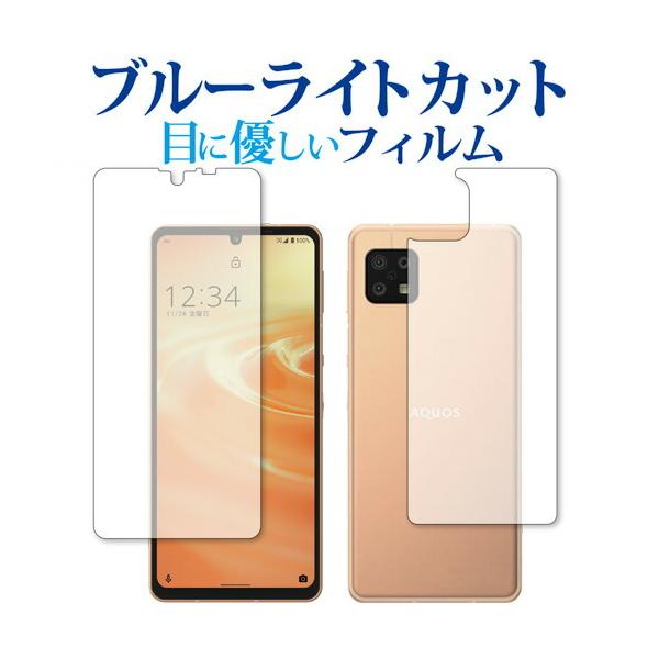 �V���[�v AQUOS sense6 (SH-54B / SHG05 / SH-RM19 / SH-M19) [���ʃZ�b�g] �ی� �t�B���� �u���[���C�g�J�b�g ���˖h�~ �ی�t�B���� �w��h�~ �݊��i