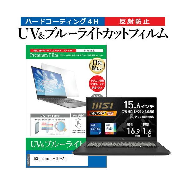 MSI Summit-B15-A11 (15.6�C���`) �ی� �t�B���� �J�o�[ �V�[�g �u���[���C�g�J�b�g ���˖h�~ �w��h�~ �t���ی�t�B���� �݊��i