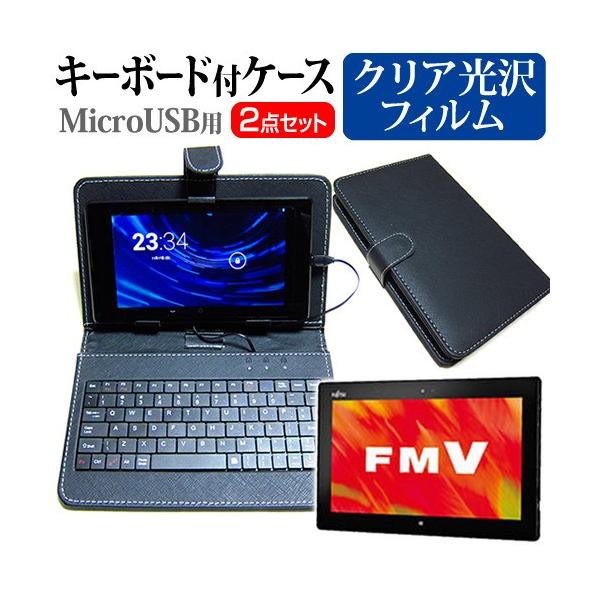 xm ARROWS Tab Wi-Fi WQ1/J FARWJQ1N  10.1C` wh~ NA t ی tB MicroUSBڑpL[{[htP[X ݊i