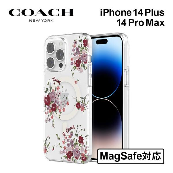 コーチ iPhone14 14pro 14plus 14promax ケース MagSafe対応 COACH Protective Case ブランド 花柄 大人 女性 レディース コーチ iPhone14 14pro 14plus 14promax ケース MagSafe対応 COACH Protective Case ブランド 花柄 大人 女性 レディース