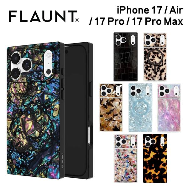 FLAUNT Square MagSafe Case for iPhone 17 Air 17Pro 17ProMax 耐衝撃